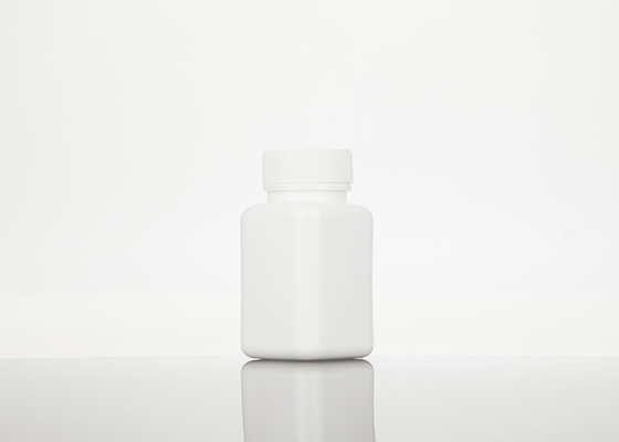 100ml HDPEの空のプラスチック正方形の薬は詰め替え式をびん詰めにする