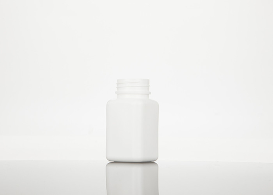 100ml HDPEの空のプラスチック正方形の薬は詰め替え式をびん詰めにする