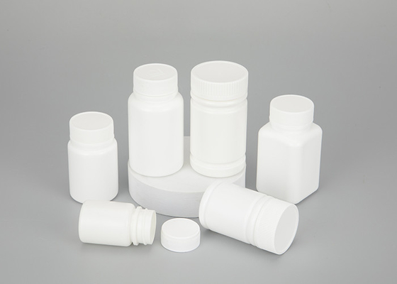 ねじ帽子の薬の化学薬品のために白いプラスチック薬瓶60ml 120ml
