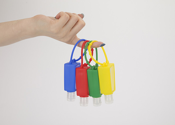 30mlペット台形シリコーンのゲルが付いている小さい抗菌性手のSanitizerのゲルのびん