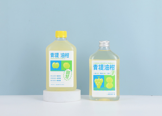 ミルクティーボトル250ml350ml300ml500mlスクリューキャップ付きプラスチックジュースボトル
