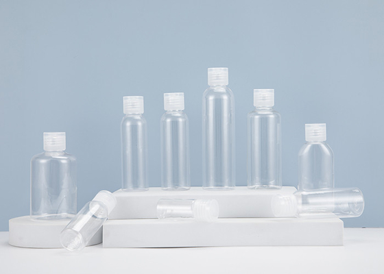 1oz 2oz 3oz 4ozの空のプラスチック ペット フリップ帽子が付いている透明なびんの容器