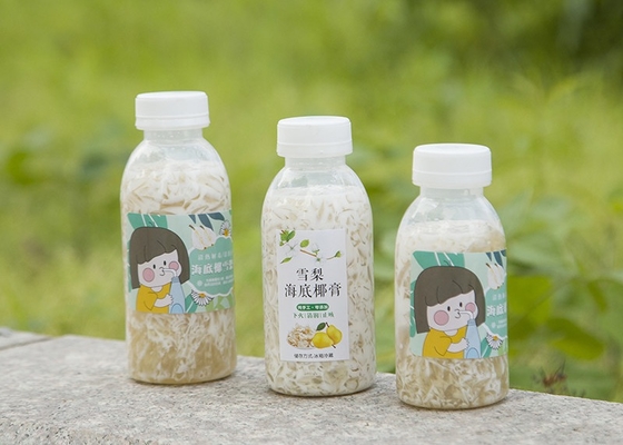 350ml PPは茶びんの高温抵抗力がある熱い満ちるプラスチックびんを搾り出す