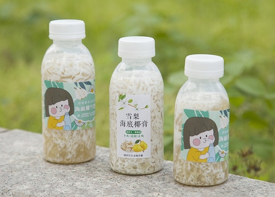 350ml PPは茶びんの高温抵抗力がある熱い満ちるプラスチックびんを搾り出す