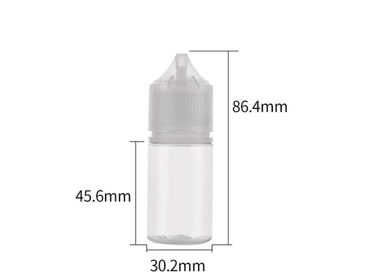 CRCの帽子が付いている30ml短いV3の点滴器のびんペット味のEliquidのびん