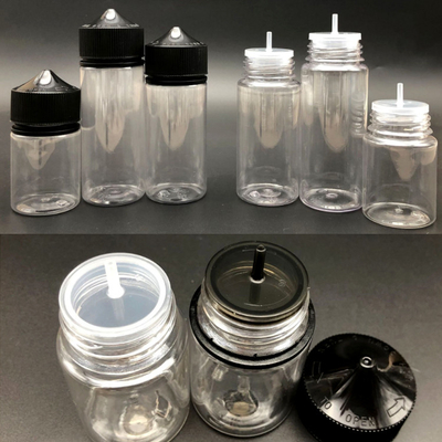 スクリーンプリント E 液体ボトル 10ml 15ml 30ml 60ml 80ml 100ml PET