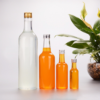 カスタム 200Ml 透明 丸い 空き プラスチック 酒 ワイン ウイスキー ウォッカ ティーキラ ボトル 蓋付き