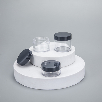空っぽのPS プラスチックの顔クリーム容器 5g 10g 15g 20g カラフルな蓋付きの化粧品容器
