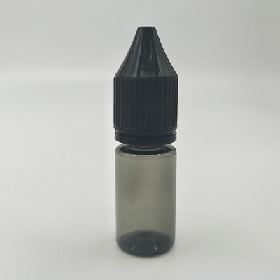 10 ml 透明 ペット用プラスチックボトル 白/黒色 防犯蓋