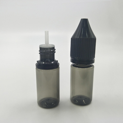 10 ml 透明 ペット用プラスチックボトル 白/黒色 防犯蓋