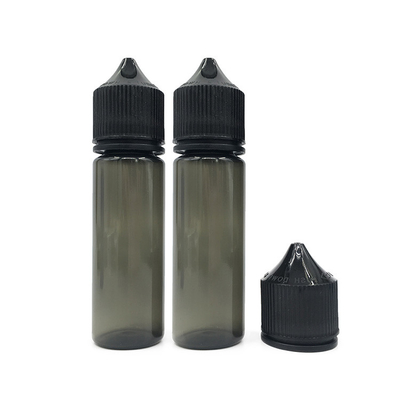 50 ml 圧縮可能な液体PETドロッパーボトル 黒か白の蓋/キャップ