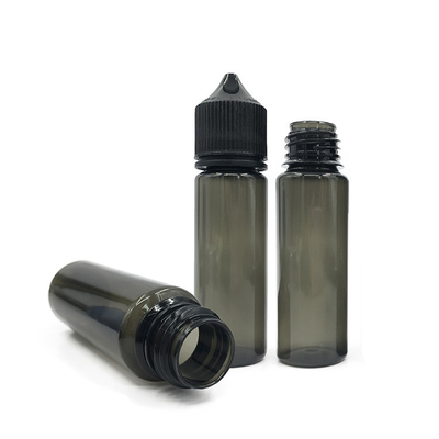 50 ml 圧縮可能な液体PETドロッパーボトル 黒か白の蓋/キャップ