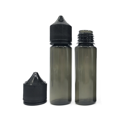 50 ml 圧縮可能な液体PETドロッパーボトル 黒か白の蓋/キャップ