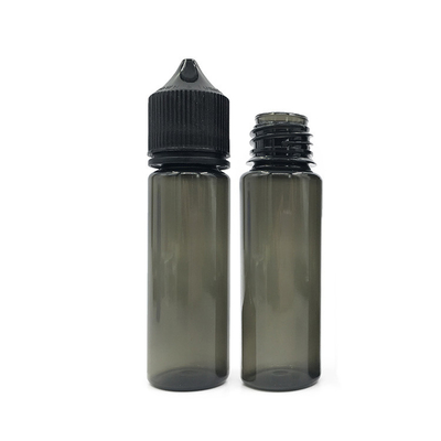 50 ml 圧縮可能な液体PETドロッパーボトル 黒か白の蓋/キャップ