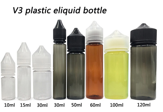 60ml スクワット / スレンダーネス PET プラスチック 圧縮ドロッパー 液体使用ボトル 子供 操作 防止 蓋付き