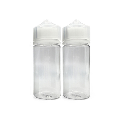 120 ml 透明なオイルドロッパーボトル ブラック/ホワイトドロッパー