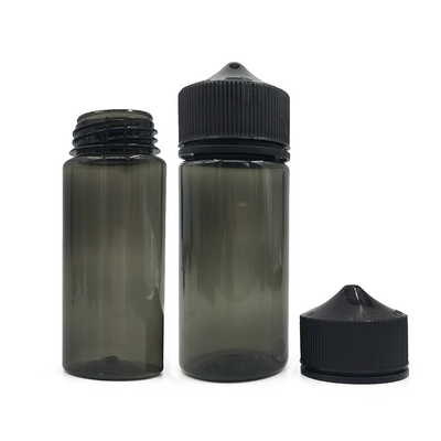 120 ml 透明なオイルドロッパーボトル ブラック/ホワイトドロッパー
