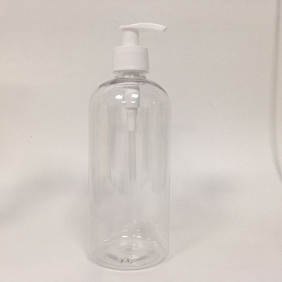 シャンプーのポンプ付き 16oz 空白アンバー 500ml プラスチックPETローションボトル