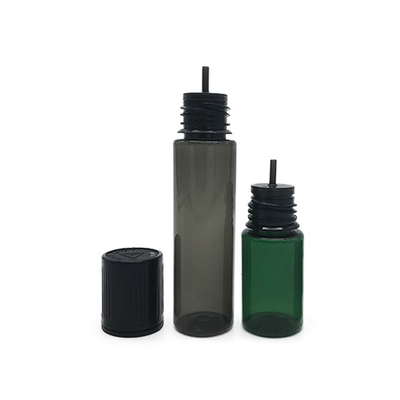 10ml フラット蓋プラスチックボトル 透明黒色