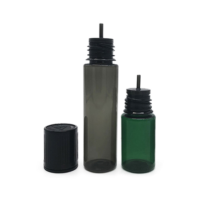 10ml フラット蓋プラスチックボトル 透明黒色