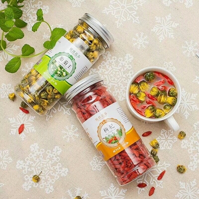 食品用ミツバチ容器 150ml 250ml グラスされた透明のアンバー色プラスチックスクーブボディ バター プラスチック蓋付きの化粧品クラム容器