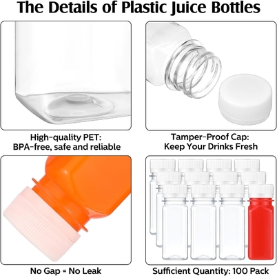 丸いPETプラスチックスプレーボトル 耐久性のある長持ちのデザイン