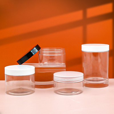 280ML 透明なプラスチック容器 蓋付きの化粧品容器