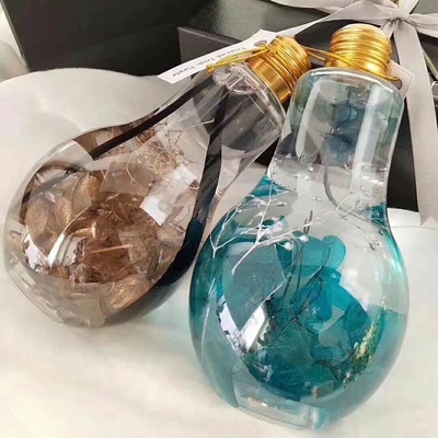 ホットセール ジュース ガラスボトル 蓋付き 100ml ミニサイズ 可愛い ライト ランプ 形 PET プラスチック ボトル