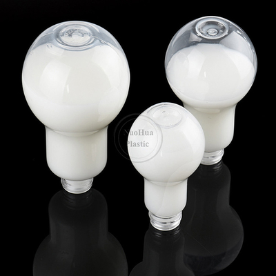 パーティー用 ストロー蓋付きのライトランプカップ プラスチック式電球形ボトル 底部 輝くLED 充電可能な電球