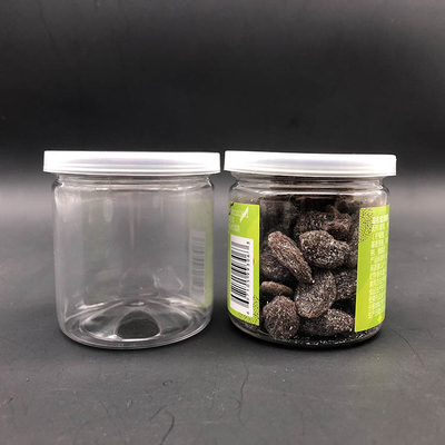食品級 ポップ缶 PET 透明なプラスチック容器 直径80mm 300# アルミニウム 簡単に開いた端