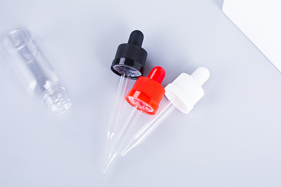 ドロッパーボトル 10-120ml スムーズスクリューキャップ カスタムロゴ 透明 黒 カスタマイズ