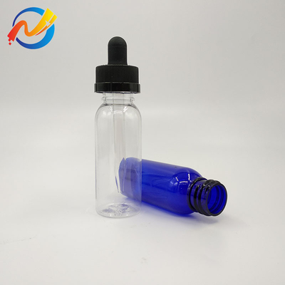 15ml オーダーメイド ロゴ プラスチック ドロッパー ボトル 滑らかな表面 透明 黒 オーダーメイド