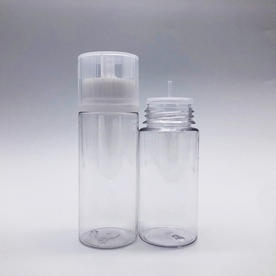 E 液体 丸い PET ボトル バレアティ パック 防子 ネック 透明 10ml - 100ml サイズ