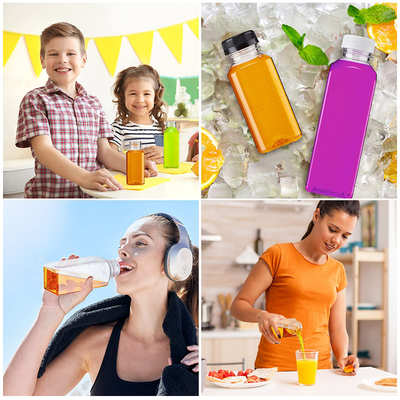 モダン・スクエア・ラウンド・プラスチック・バブル・ティー・ジグ ハンドル・リーク防止蓋120ml-500ml容量