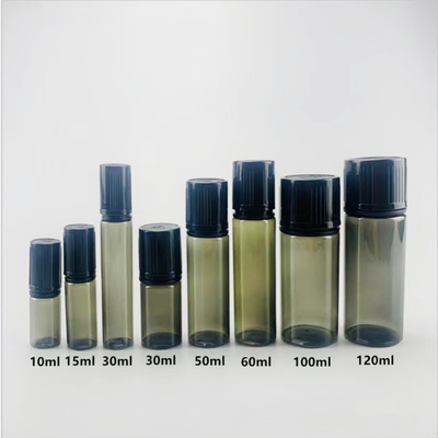 10ml-100ml PET液体滴滴器ボトル カスタム ロゴ 画面印刷 丸い形