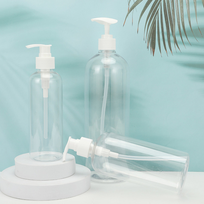 丸型 PMMA プラスチックローション ボトル 形をカスタマイズできる PET コラー UV 電波蓋 250ml-500ml