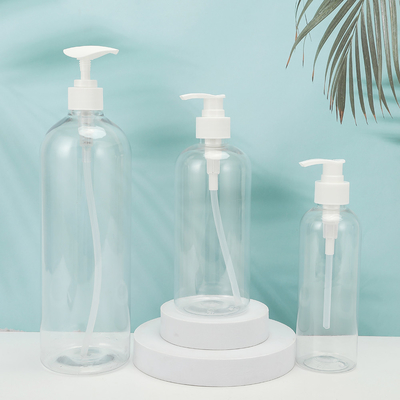 丸型 PMMA プラスチックローション ボトル 形をカスタマイズできる PET コラー UV 電波蓋 250ml-500ml