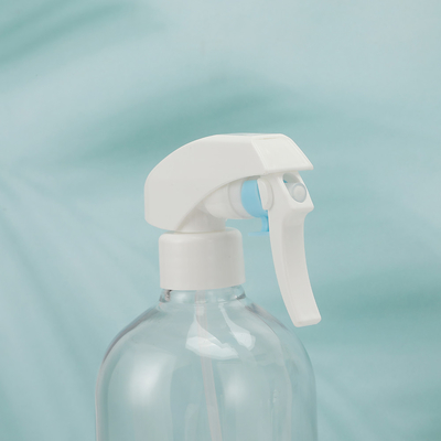 白いキャップとUV電磁カラー付きの透明なプラスチックローションボトル