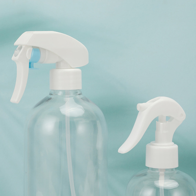 白いキャップとUV電磁カラー付きの透明なプラスチックローションボトル