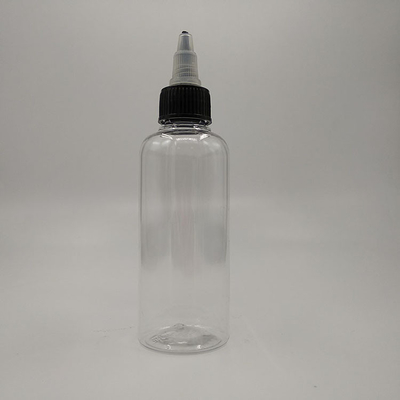 15ml-100mlの透明なプラスチックスクリュートップボトル オーダーメイドシール容量