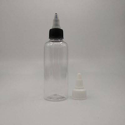 15ml-100mlの透明なプラスチックスクリュートップボトル オーダーメイドシール容量