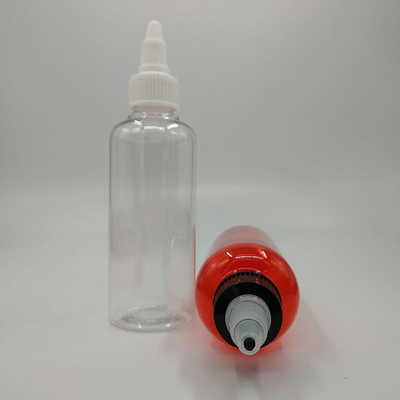 15ml-100mlの透明なプラスチックスクリュートップボトル オーダーメイドシール容量