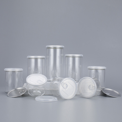 オーダーメイド 透明なプラスチック製の瓶 コンテナ アルミ蓋 サイズ2oz-8oz 美容用品
