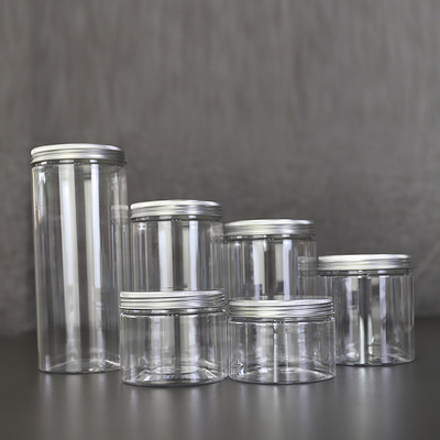 食品級 空っぽ 化粧品 身体スクロール 顔面マスク 容器 PET クリア 30ml 500ml 蓋付きプラスチック容器