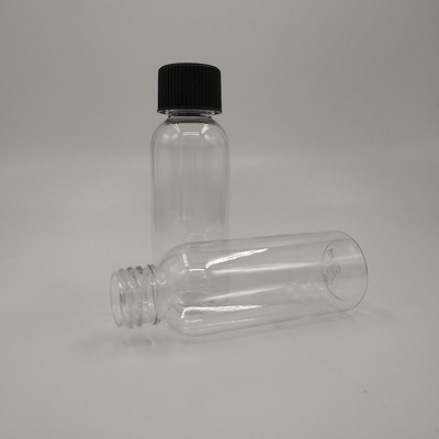 カスタマイズされたラベルパネルと印刷と透明なプラスチックスクリュートップボトル
