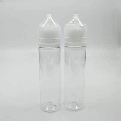 透明な丸い形状のパーソナライズされた子供用 PET E液体ボトル