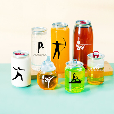 プラスチック飲料缶 330ml 500ml コーヒー用ソーダ飲料ボトル 蓋付きミルク