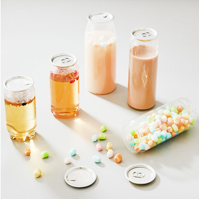 プラスチック飲料缶 330ml 500ml コーヒー用ソーダ飲料ボトル 蓋付きミルク