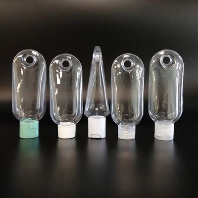 透明なPETフリップトップ空きプラスチックローションボトル容器