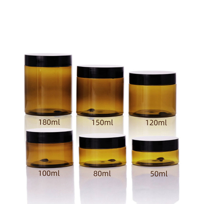 ホットセール 30ml 50ml 100ml 120ml 150ml マットブラックフォレスト 蓋付きプラスチック容器
